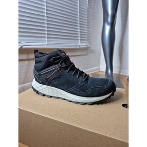 Merrell Men's Wildwood Mid Leather‎ Waterproof Black Hiking Boot Size 10